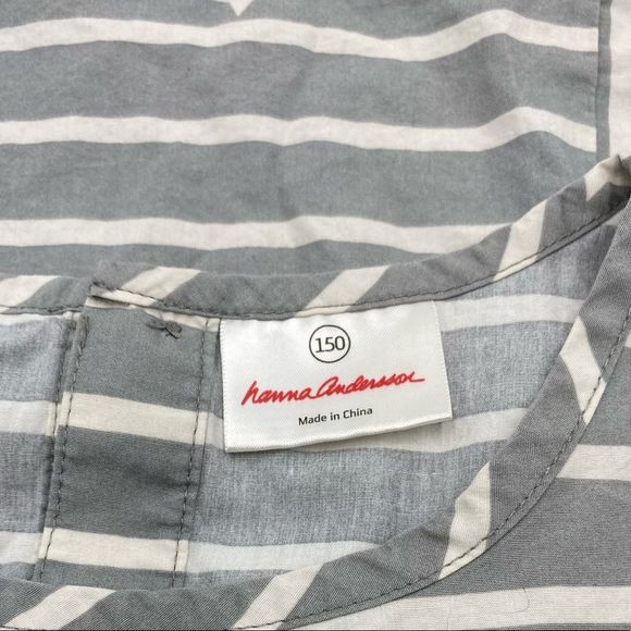 HANNA ANDERSSON Mast Grey Happy Play Dress size: 10 (140) - Picture 5 of 8